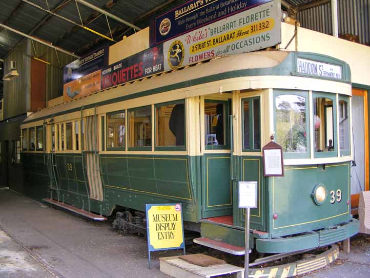 Ballarat Duncan and Fraser Tram 39